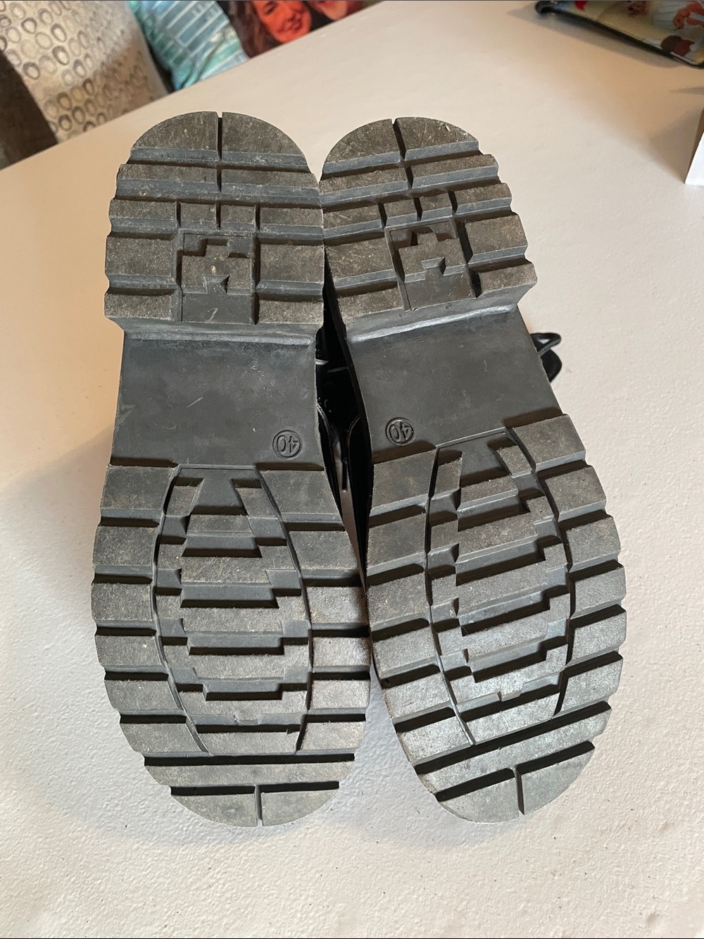 Black Combat Moto Boots - Unbranded (bag 3) - Picture 4 of 5